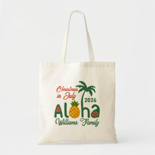 Christmas In July Aloha Personalised Tote Bag