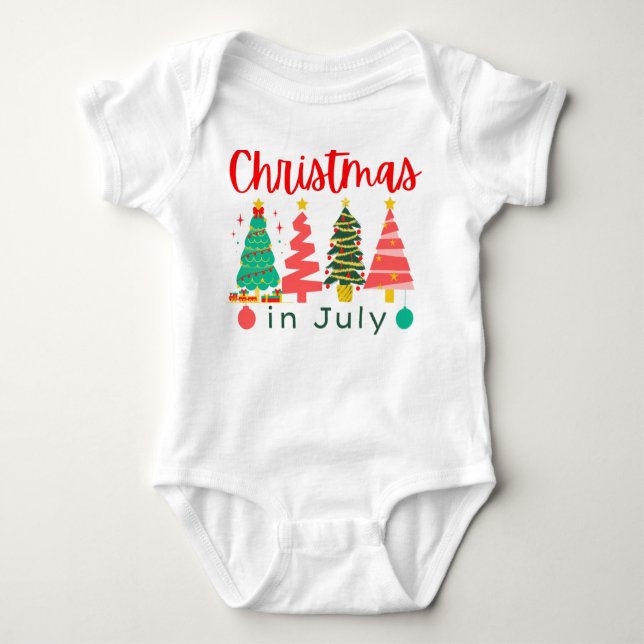 Christmas in July Baby Bodysuit (Front)