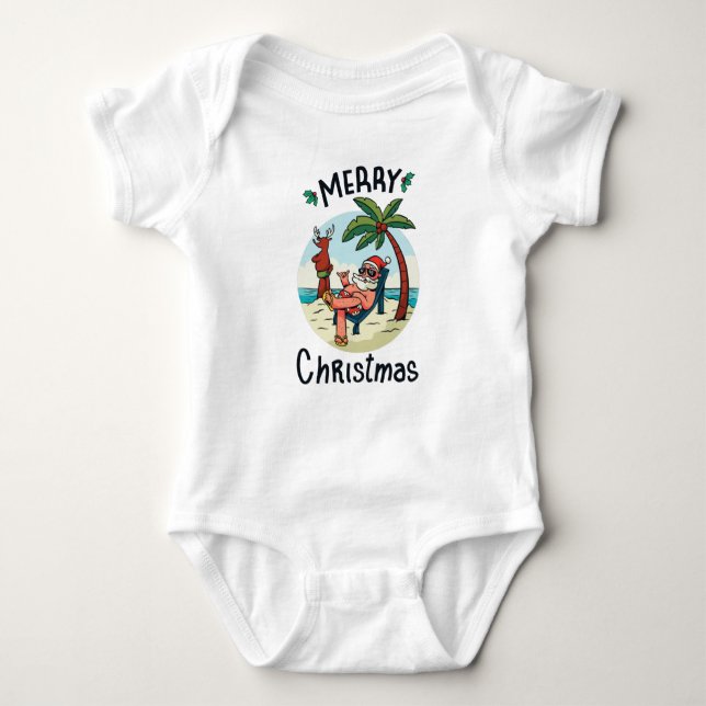 Christmas in July Baby Bodysuit (Front)