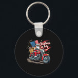 Christmas In July Biker Santa American Funny Summe Key Ring<br><div class="desc">Christmas In July Biker Santa American Funny Summer Holiday</div>