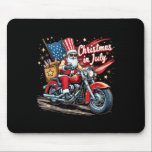 Christmas In July Biker Santa American Funny Summe Mouse Pad<br><div class="desc">Christmas In July Biker Santa American Funny Summer Holiday</div>