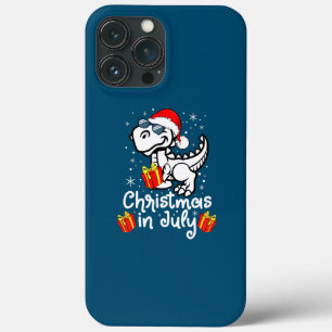 Christmas In July Boys Toddler T Rex Dinosaur iPhone 13 Pro Max Case