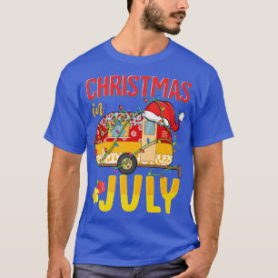 Christmas In July Camping Car Summer Mens Womens T-Shirt