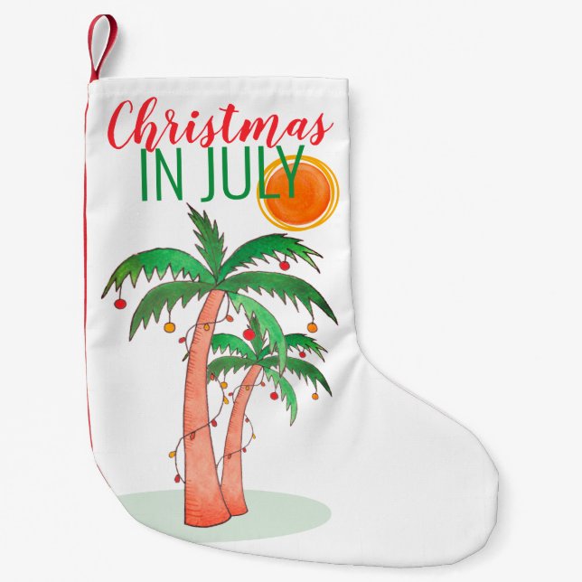 Christmas in July Christmas Stocking (Front)