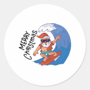 Christmas in July Classic Round Sticker