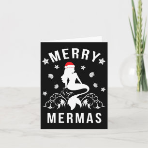 Christmas In July - Coastal Beach - Merry Mermas M Card