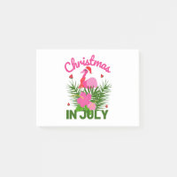 Christmas in july cute summer flamingo