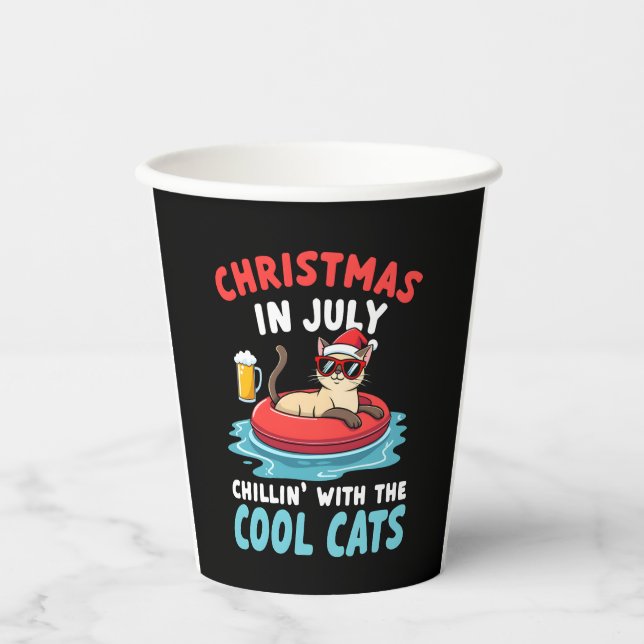 Christmas In July Daddy Mommy Chillin With The Sia Paper Cups (Front)