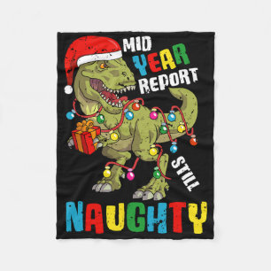 Christmas In July Dinosaur T Rex Summer Kids Boys Fleece Blanket