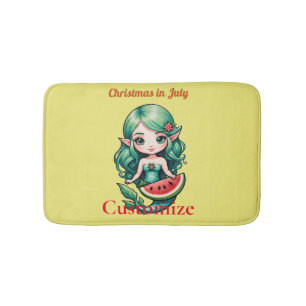 Christmas in July Elf  Mermaid Thunder_Cove  Bath Mat