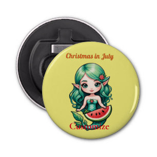 Christmas in July Elf Mermaid Thunder_Cove Bottle Opener