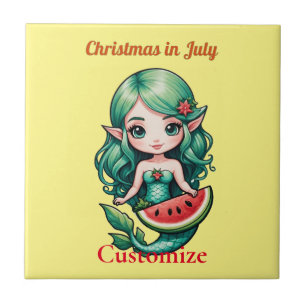 Christmas in July Elf Mermaid Thunder_Cove Tile