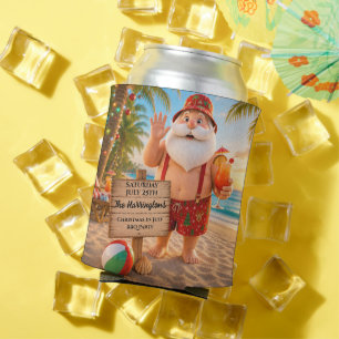 Christmas in July Family BBQ Can Cooler