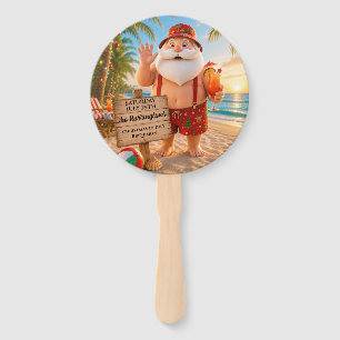 Christmas in July Family BBQ Hand Fan