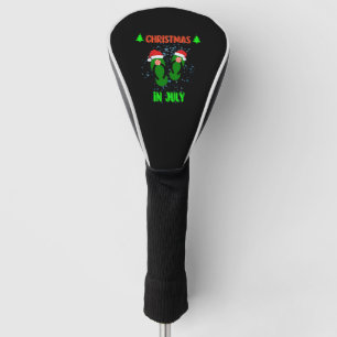 Christmas in July Flip Flops Summer with santa Vac Golf Head Cover