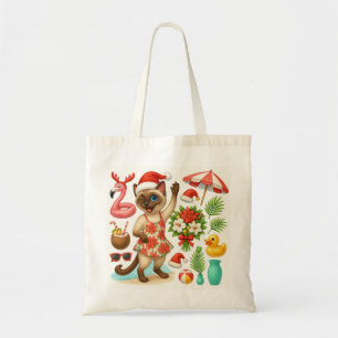 Christmas in July for Cat Lovers Pool Party Tote Bag