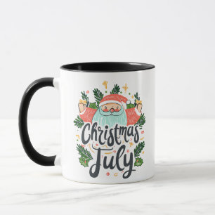 Christmas in July Fun & Festive Santa Design Mug