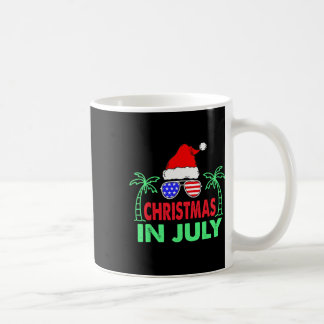 Christmas In July Funny 4th Of July Beach Summer S Coffee Mug