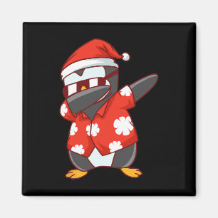 Christmas In July Funny Dabbing Penguin Magnet