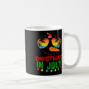 Christmas In July Funny Snowman Beach Summer Hawai Coffee Mug