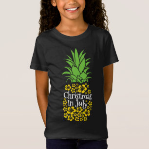 Christmas In July Funny Summer Vacation Pineapple T-Shirt