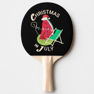 Christmas in July funny Xmas in July Ping Pong Paddle