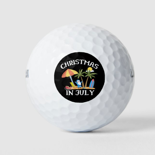 Christmas In July Golf Balls (Front)