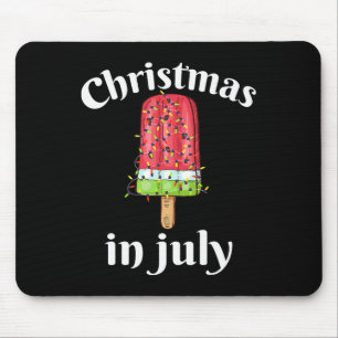 Christmas In July Ice Cream Christmas Tree Summer  Mouse Pad