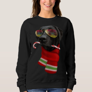 Christmas In July Labrador Sunglasses Dog Sweatshirt