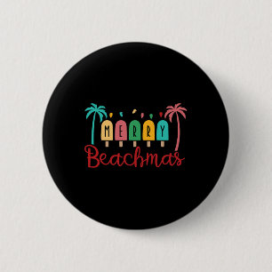Christmas In July Merry Beachmas Summer Vacation 6 Cm Round Badge