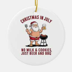 Christmas in July: No Milk, No Cookies, Just Beer Ceramic Tree Decoration