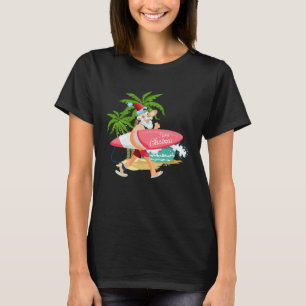 Christmas In July Party Costume Clothing Santa Sur T-Shirt