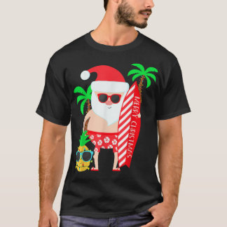 Christmas In July Party Costume Clothing Santa Sur T-Shirt
