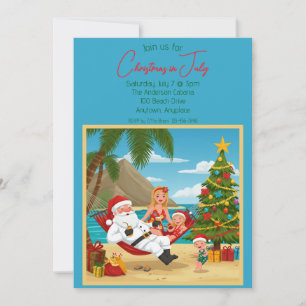 Christmas in July Party Invitation