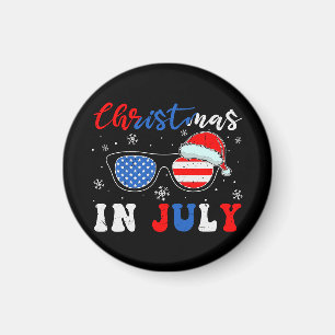 "Christmas in July" – Patriotic Sunglasses Magnet