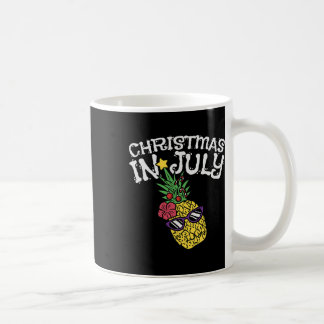 Christmas In July Pineapple Funny Summer Tropical  Coffee Mug