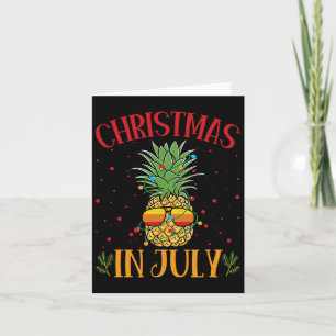 Christmas In July Pineapple Summer Holiday  Card