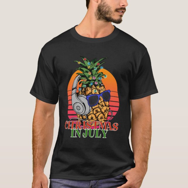 Christmas in July pineapple T-Shirt (Front)