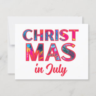 CHRISTMAS IN JULY POSTCARD