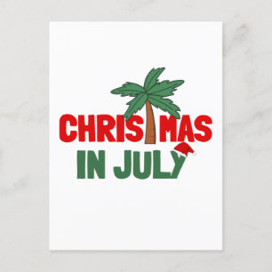 CHRISTMAS IN JULY POSTCARD
