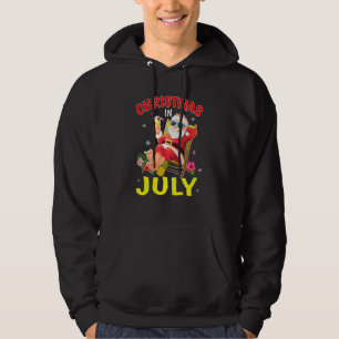 Christmas In July Santa Claus Beach Summer Hoodie