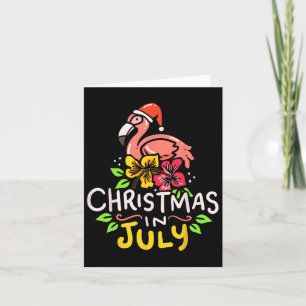 Christmas In July Santa Claus Surf Card