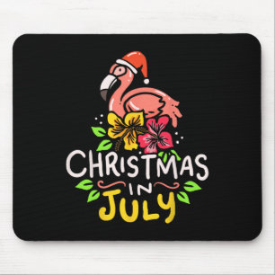 Christmas In July Santa Claus Surf Mouse Pad