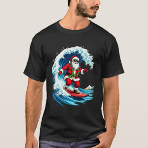 Christmas in July Santa Surf Summer Surfing 1 T-Shirt