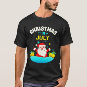 Christmas In July Shirts For Women Men Kids Santa