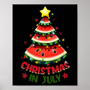 Christmas In July Shirts Women Men Kids Watermelon Poster