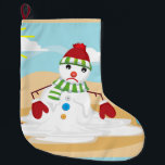 christmas in july snowman xmas stocking<br><div class="desc">"christmas in july snowman""xmas in july snowman" , "christmas in july", "xmas in july",  "ugly xmas ""funny christmas ", "ugly christmas" , "funny xmas""summer christmas ""summer xmas "" beach christmas" , "melting snow" ,  "melting snowman" , snowman , christmas , , xmas</div>
