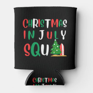 Christmas In July Squad Can Cooler