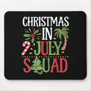 Christmas In July Squad Family Tee Beach Vacation Mouse Pad