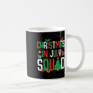 Christmas In July Squad Funny Summer Beach Vacatio Coffee Mug